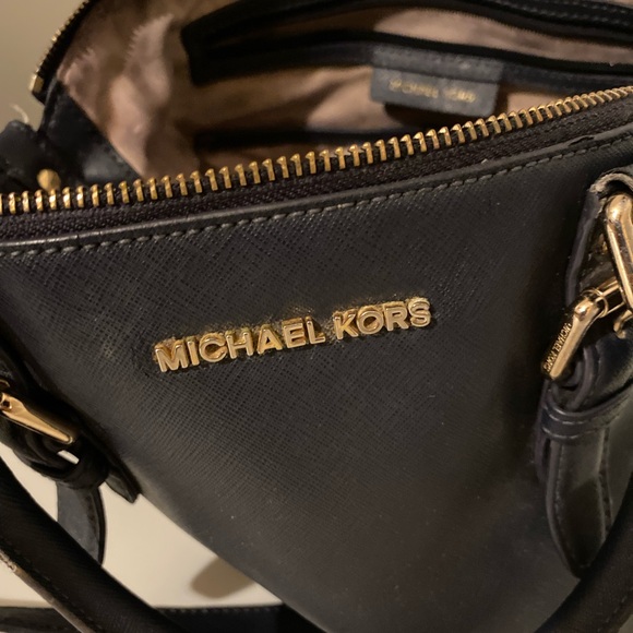 Michael Kors Navy Blue Tote - Picture 6 of 10